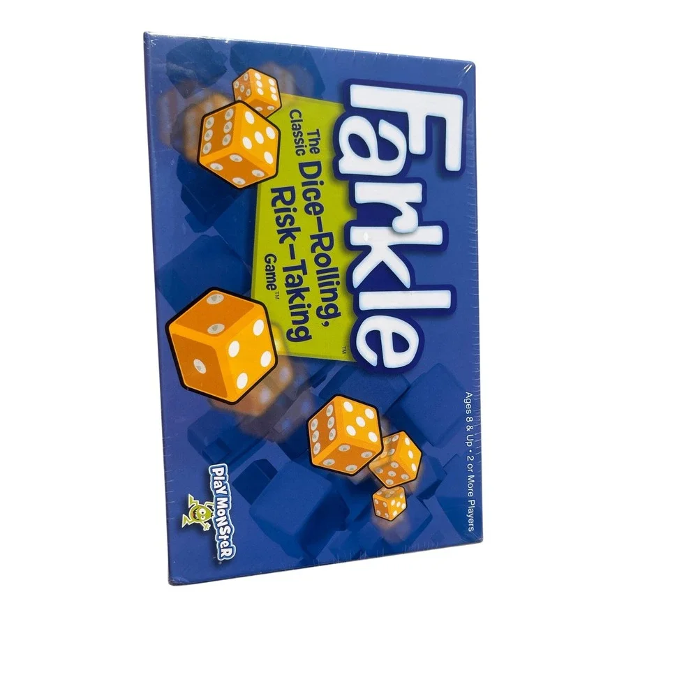 PlayMonster Farkle Classic Dice Rolling Risk Taking Game New Sealed 6910 Ages 8+